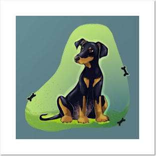 Natural Ears Doberman Posters and Art